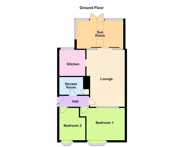 Floor Plan Image for 2 Bedroom Semi-Detached House for Sale in Fallowfield Road, Walsall, WS5 3DW