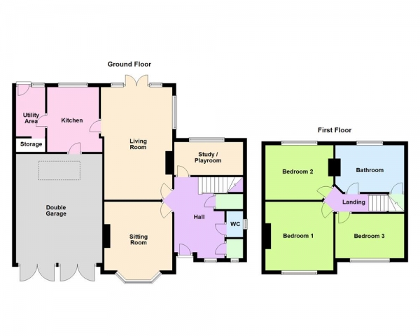 Floor Plan Image for 3 Bedroom Detached House for Sale in Leighswood Road, Aldridge, WS9 8AH