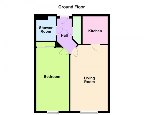 Floor Plan Image for 1 Bedroom Retirement Property for Sale in Coleman Lodge, Little Aston Road, Aldridge, WS9 8BF