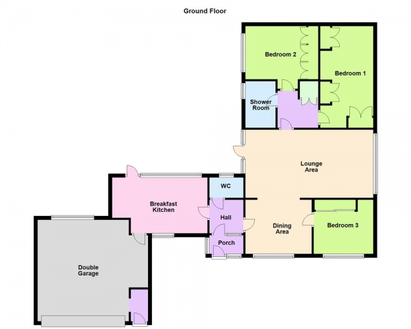 Floor Plan Image for 3 Bedroom Detached House for Sale in Greaves Close, Walsall, WS5 3QT