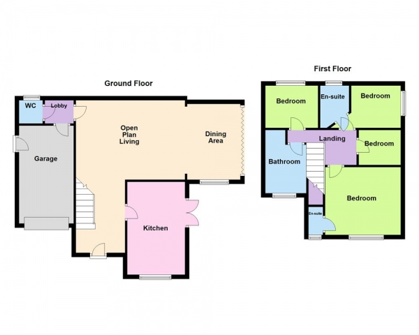 Floor Plan Image for 4 Bedroom Detached House for Sale in Poplar Court, Park Road, Bloxwich, WS3 3SS
