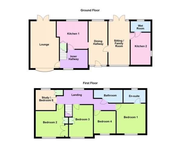 Floor Plan Image for 5 Bedroom Semi-Detached House for Sale in Jessie Road, Aldridge, WS9 8HR