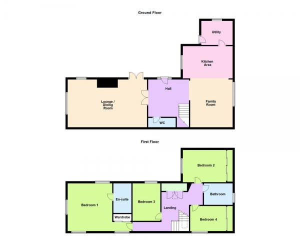 Floor Plan Image for 4 Bedroom Detached House for Sale in Lazy Hill Barn, Lazy Hill, Stonnall, WS9 9DT