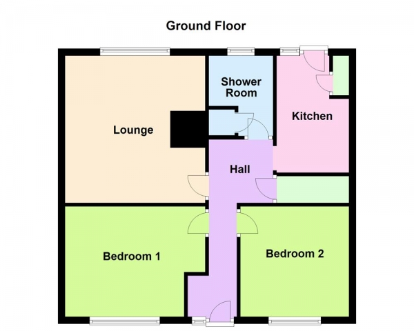 Floor Plan Image for 2 Bedroom Maisonette for Sale in Poplar Avenue, Walsall, WS2 0EP