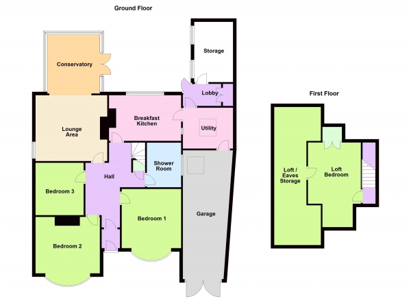 Floor Plan Image for 4 Bedroom Detached Bungalow for Sale in Lazy Hill Road, Aldridge, WS9 8RR