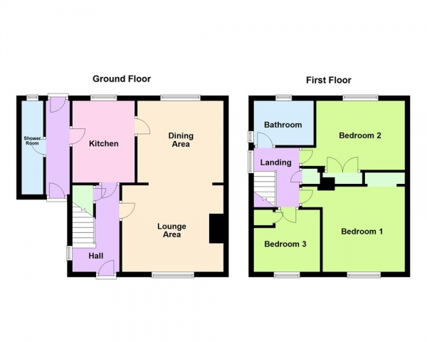 Floor Plan Image for 3 Bedroom Semi-Detached House for Sale in Mulberry Road, Bloxwich, Walsall, WS3 2NX