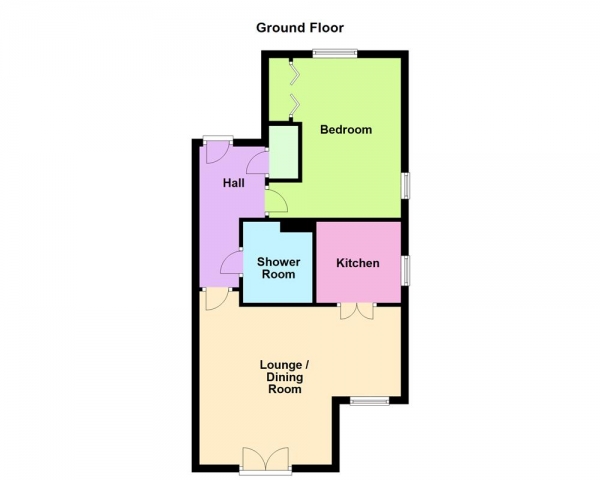 Floor Plan for 1 Bedroom Retirement Property for Sale in Croxall Court, Leighswood Road, Aldridge, WS9 8AB, Aldridge, WS9, 8AB - OIRO &pound140,000