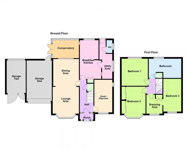 Floor Plan Image for 3 Bedroom Detached House for Sale in Field Lane, Pelsall, WS4 1DN