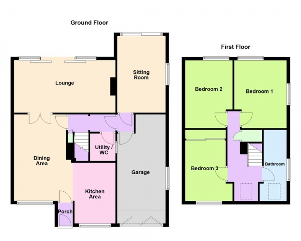 Floor Plan Image for 4 Bedroom Link Detached House for Sale in Spinney Close, Pelsall, WS3 4LB