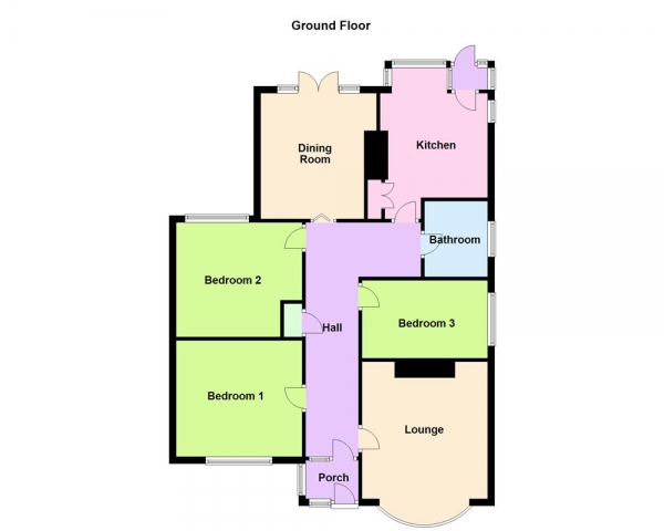 Floor Plan Image for 3 Bedroom Detached House for Sale in Hall Lane, Pelsall, WS3 4JN