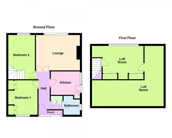 Floor Plan Image for 2 Bedroom Semi-Detached Bungalow for Sale in Kinver Crescent, Aldridge, WS9 8LP