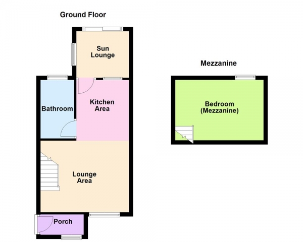 Floor Plan for 1 Bedroom Bungalow for Sale in Old Mill Gardens, Pelsall, WS4 1BJ, Pelsall, WS4, 1BJ - OIRO &pound160,000