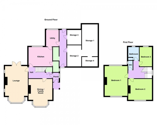 Floor Plan Image for 3 Bedroom Detached House for Sale in Wolverhampton Road, Walsall, WS2 8TD