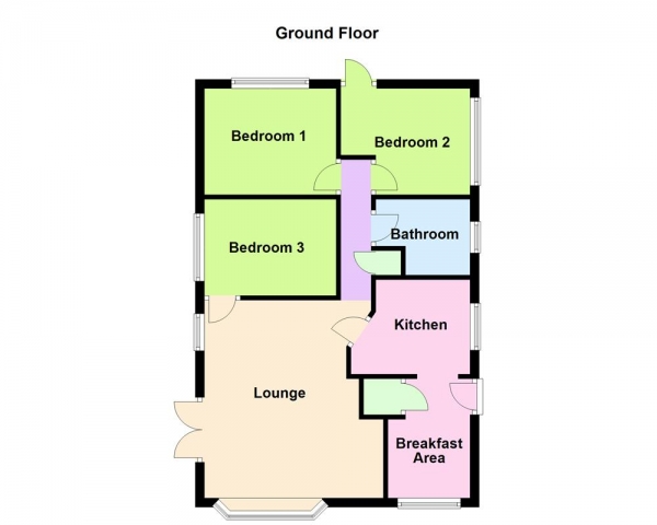 Floor Plan Image for 3 Bedroom Park Home for Sale in Beacon Heights, Pinfold Lane, Aldridge, WS9 0QX