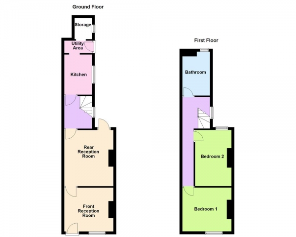 Floor Plan Image for 2 Bedroom Terraced House for Sale in Lumley Road, Walsall, WS1 2LJ