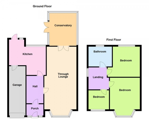 Floor Plan Image for 3 Bedroom Semi-Detached House for Sale in Walsall Road, Aldridge, Walsall, WS9 0JT