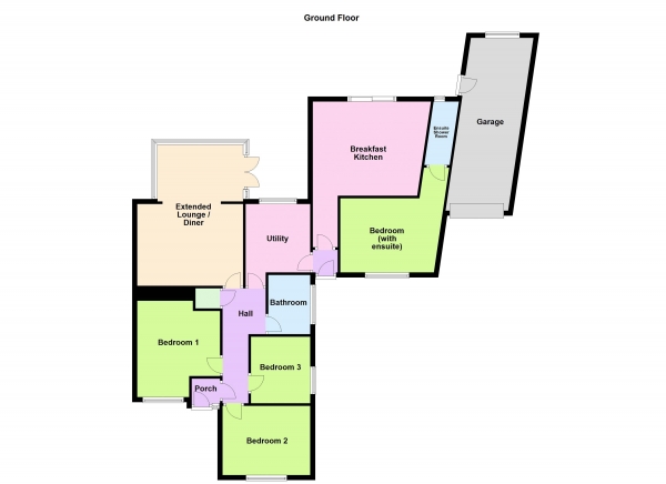 Floor Plan Image for 4 Bedroom Semi-Detached House for Sale in Druids Avenue, Aldridge, WS9 8LA