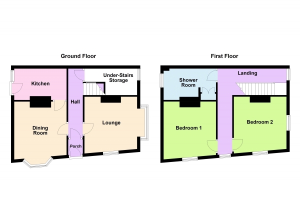 Floor Plan Image for 2 Bedroom End of Terrace House for Sale in Walhouse Road, Walsall, WS1 2BH