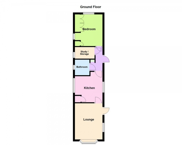 Floor Plan Image for 1 Bedroom Park Home for Sale in Beacon Heights, Pinfold Lane, Aldridge, WS9 0QX