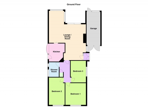 Floor Plan Image for 3 Bedroom Bungalow for Sale in Hallcroft Way, Aldridge, WS9 8UL