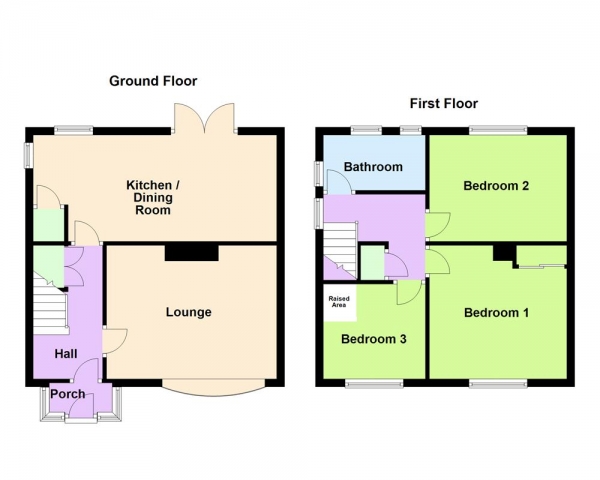 Floor Plan Image for 3 Bedroom Semi-Detached House for Sale in Clarendon Road, Pelsall, WS4 1AX