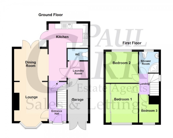 Floor Plan for 3 Bedroom Detached House for Sale in Barns Lane, Rushall, Walsall, WS4 1HG, Rushall, WS4, 1HG -  &pound240,000