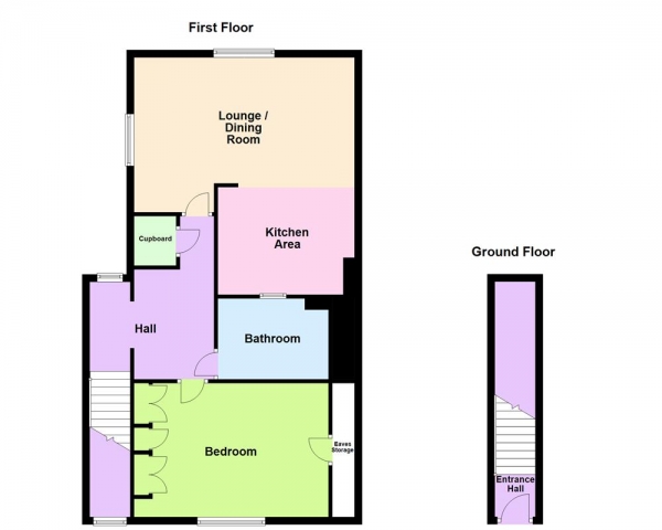 Floor Plan Image for 1 Bedroom Apartment for Sale in Wood End Farm, Sutton Road, Walsall, WS5 3AR