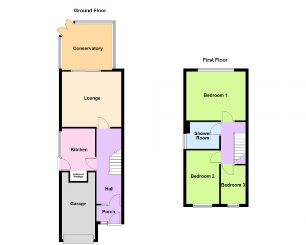 Floor Plan Image for 3 Bedroom Semi-Detached House for Sale in Barns Lane, Rushall, WS4 1HH