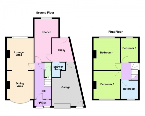 Floor Plan Image for 3 Bedroom Semi-Detached House for Sale in Lonsdale Road, Walsall, WS5 3JL