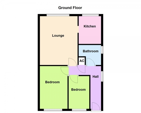 Floor Plan Image for 2 Bedroom Maisonette for Sale in Oakmount Close, Pelsall, Walsall, WS3 4AS