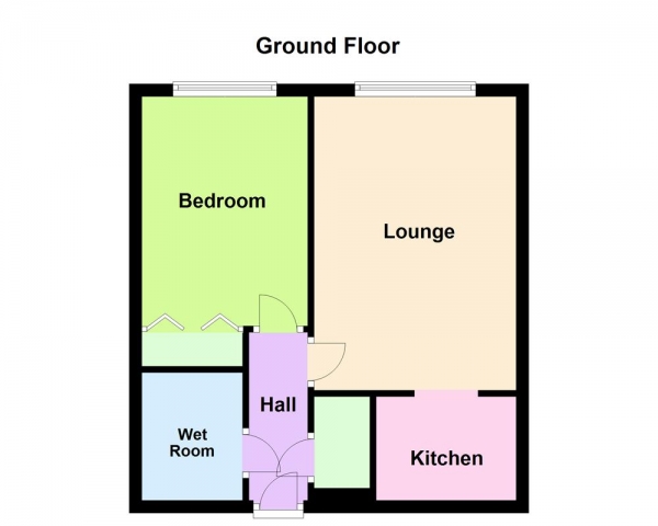 Floor Plan Image for 1 Bedroom Apartment for Sale in Homebell House, Northgate, Aldridge, WS9 8QB