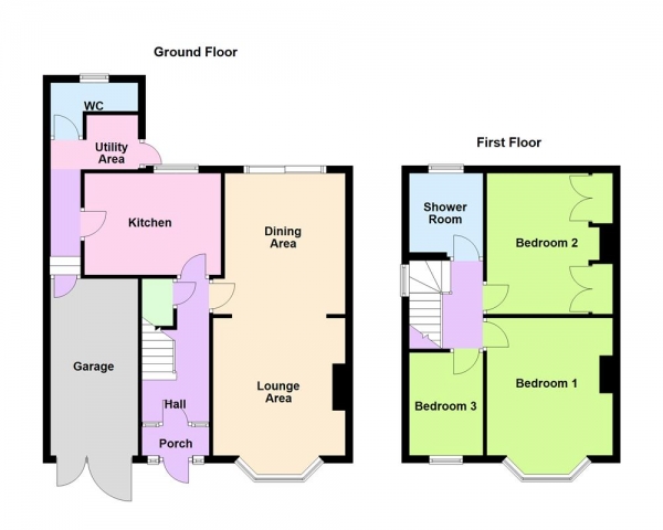 Floor Plan Image for 3 Bedroom Semi-Detached House for Sale in Weston Crescent, Aldridge, WS9 0HA