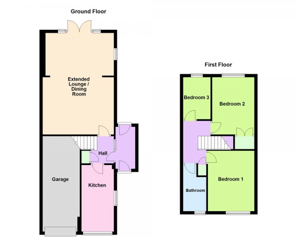 Floor Plan Image for 3 Bedroom Semi-Detached House for Sale in Hilary Drive, Aldridge, WS9 0DE