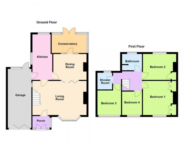 Floor Plan Image for 4 Bedroom Detached House for Sale in Walsall Road, Aldridge, WS9 0JW