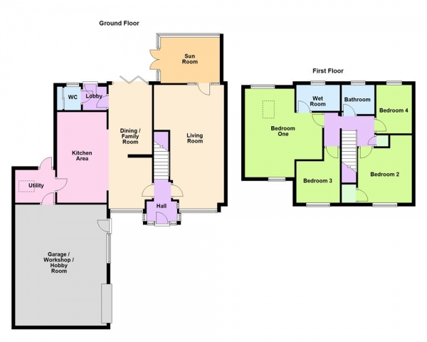 Floor Plan Image for 4 Bedroom Semi-Detached House for Sale in Wilkes Close, Pelsall, WS3 4QP