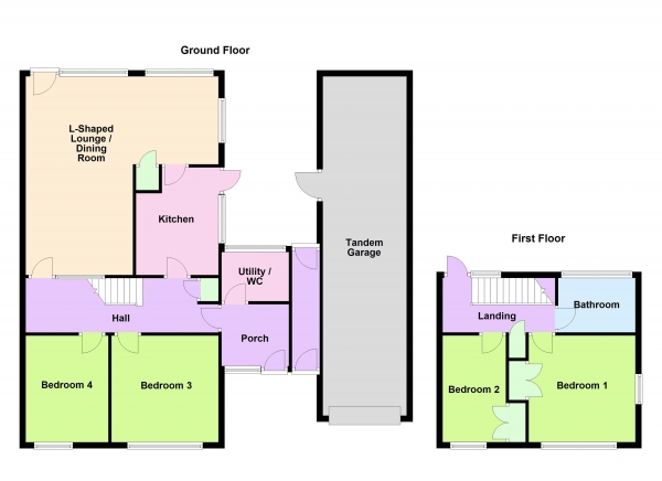 Floor Plan Image for 4 Bedroom Detached House for Sale in Barry Road, Walsall, WS5 3QD