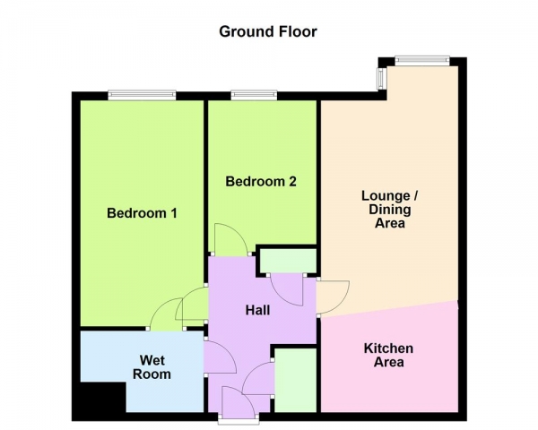 Floor Plan Image for 2 Bedroom Retirement Property for Sale in Cresswell Crescent, Bloxwich, WS3 2US