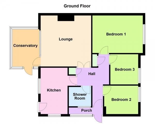 Floor Plan Image for 3 Bedroom Semi-Detached Bungalow for Sale in Clifton Avenue, Aldridge, WS9 8LF