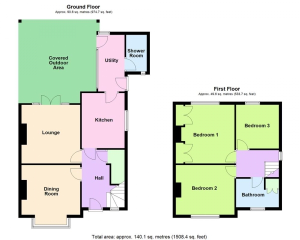 Floor Plan Image for 3 Bedroom Semi-Detached House for Sale in Willows Road, Walsall, WS1 2DR