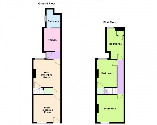 Floor Plan Image for 2 Bedroom Terraced House for Sale in Barns Lane, Rushall, WS4 1HF