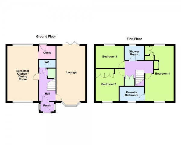 Floor Plan Image for 3 Bedroom Detached House for Sale in Birch Tree Gardens, Aldridge, WS9 0JA