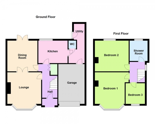 Floor Plan Image for 3 Bedroom Semi-Detached House for Sale in Westway, Pelsall, WS4 1DH