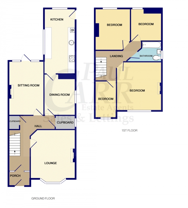 Floor Plan Image for 4 Bedroom Semi-Detached House for Sale in Lichfield Road, Walsall