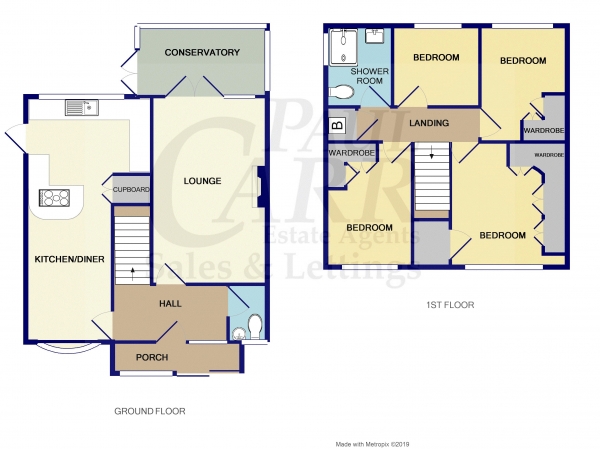 Floor Plan Image for 4 Bedroom Detached House for Sale in St. Thomas Close, Aldridge