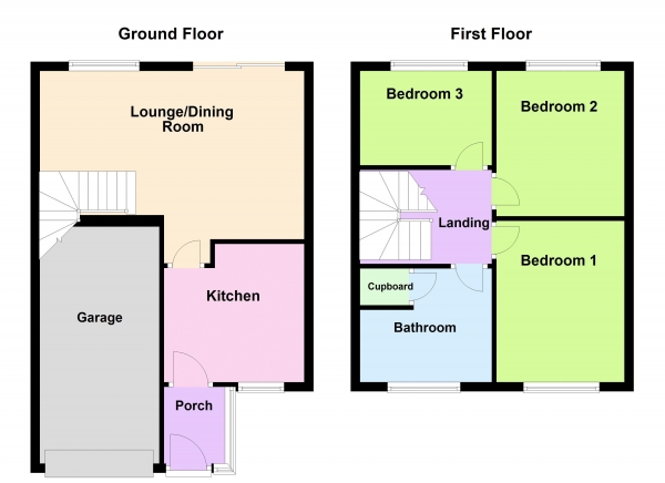 Floor Plan Image for 3 Bedroom Semi-Detached House for Sale in Clayhanger Lane, Clayhanger, Walsall WS8 7DS