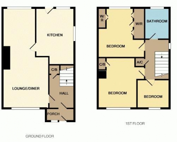 Floor Plan Image for 3 Bedroom Semi-Detached House for Sale in Friezland Way, Brownhills, Walsall WS8 7AD