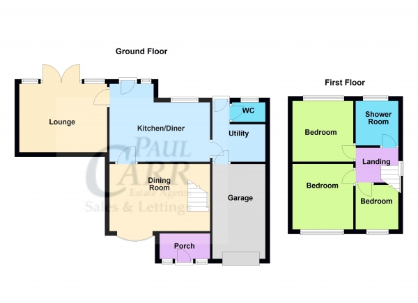 Floor Plan Image for 3 Bedroom Detached House for Sale in Wyrley Close, Brownhills West, Walsall WS8 7NR