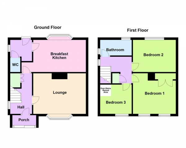 Floor Plan Image for 3 Bedroom Semi-Detached House for Sale in Ogley Road, Brownhills, WS8 6BA