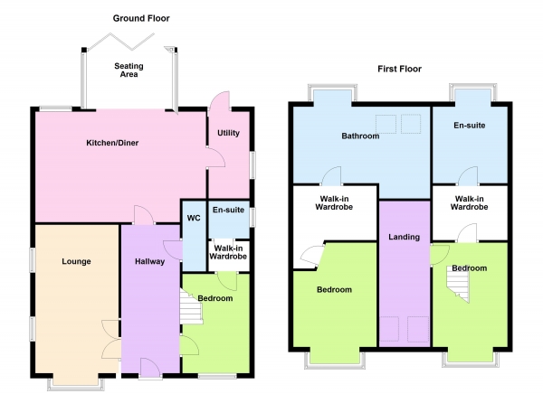 Floor Plan Image for 3 Bedroom Detached Bungalow for Sale in Cormorant Close, Brownhills, Walsall WS8 6GA