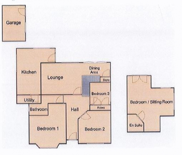 Floor Plan Image for 4 Bedroom Detached Bungalow for Sale in Brookland Road, Walsall Wood, WS9 9LY